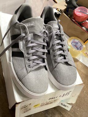 adidas Daily 3.0 Skate Mens Shoes Casual Sneakers Grey Black White FW3270